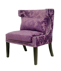 фото Мягкое полукресло с подлокотниками Suza Violet в интерьере в Краснодаре