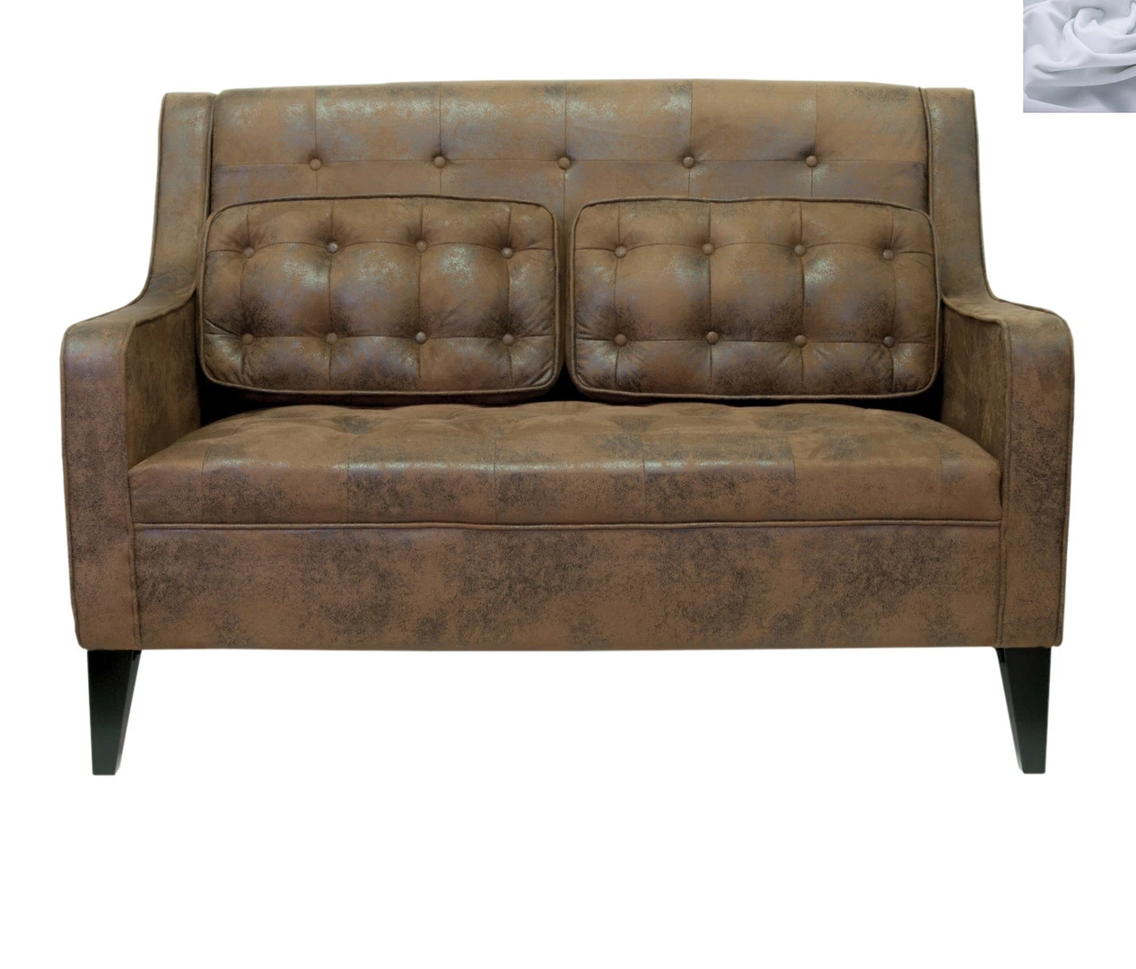 купить стильный Дизайнерский двухместный диван Hublon Серый в Краснодаре