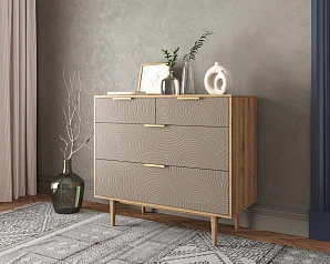 купить стильный Комод с четыремя ящиками "Line" R22/beige в Краснодаре
