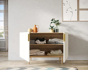 красивый Комод с двумя дверками "Line" LN01/GR1/beige в Краснодаре