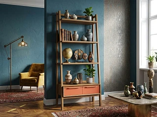 Узкий стеллаж "Бруни (Bruni)" с двумя ящиками арт BR30/2012 в Краснодаре