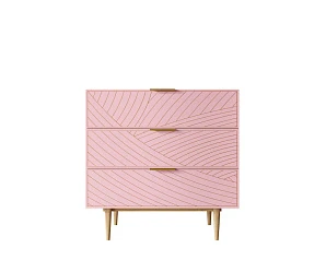 фото Комод с тремя ящиками "Line" LN12/GR1/pink в Краснодаре
