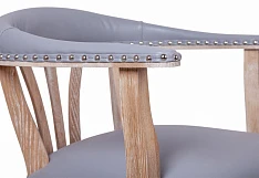 заказать Мягкий стул с подлокотниками Tanner Gray Leather в интернет-магазине в Краснодаре