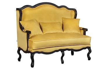 Двухместный дизайнерский диван Brody Double yellow в Краснодаре