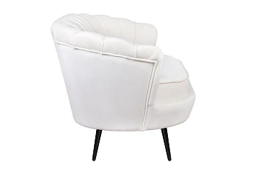 Диван ракушка Pearl Double Beige на черных ножках в интернет-магазине в Краснодаре