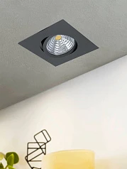 купить 98611 Светодиодный встраиваемый светильник SALICETO димм. с рег-кой, 6W(LED), 88х88, 380lm, 3000K, алю в интернет-магазине в Краснодаре