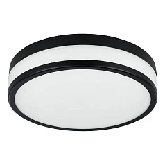 купить красивые 900846 Настенно-потолочный светильник LED PALERMO, 3X5,7W (LED), 3000K, 2100lm, IP44, H75, ?300, сталь, черный / матовое стекло, белый в Краснодаре