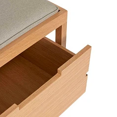 купить БАНКЕТКА BIFI HUBSCH, СВЕТЛО - СЕРЫЙ / НАТУРАЛЬНЫЙ в Краснодаре