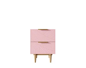 Тумбочка с двумя ящиками "Line" LN07/GR1/pink в Краснодаре