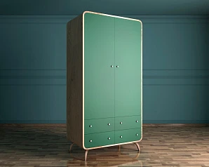 Шкаф в скандинавском стиле "Ellipse" с ящиками арт EL15G в интерьере в Краснодаре