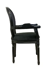 красивый Мягкий стул с подлокотниками Diella Black Velvet в Краснодаре