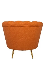 красивое Низкое кресло ракушка Pearl Orange Boucle в Краснодаре