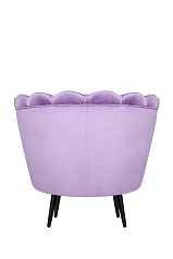купить Низкое кресло ракушка Pearl Purple на черных ножках в Краснодаре