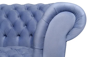 красивый Двухместный диван Lina Blue-W синий на заказ в Краснодаре