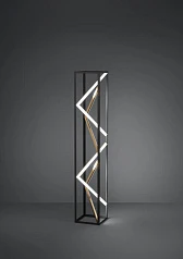 купить красивые 390419 Светод торшер с рег-кой цветовой темп-ры PENELA, 23W(LED) ,2700-6500K, 2300lm, алюминий, сталь, черный, золотой в интернет-магазине в Краснодаре