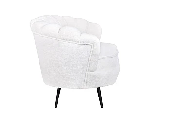 Диван ракушка для гостиниц Pearl Triple Boucle на черных ножках в Краснодаре