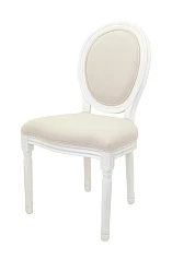 фото Дизайнерский обеденный стул Volker Beige and White в интерьере в Краснодаре