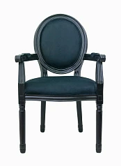 купить стильный Мягкий стул с подлокотниками Volker Arm Black в Краснодаре