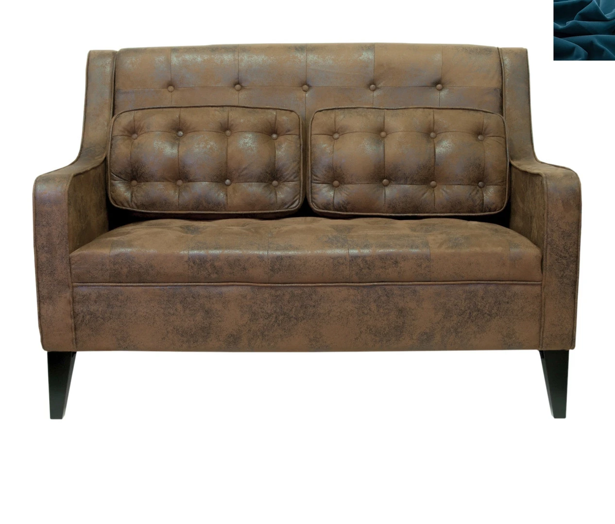 красивый Прямой двухместный диван Hublon цвет синий в Краснодаре