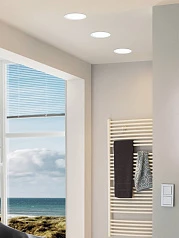 фото 99207 Светодиодный встраиваемый светильник FUEVA 5, 11W (LED), ?166, ET26, IP44, 1350lm, 4000K, сталь в Краснодаре