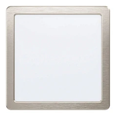 красивые 99185 Светодиодный встраиваемый светильник FUEVA 5, 17W (LED), 216х216, ET26, 2100lm, 4000K, сталь, никель в Краснодаре