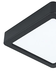 фото 99255 Светодиодный накладной светильник FUEVA 5, 10,5W (LED), 160х160, H28, 1350lm, 4000K, сталь, черн в Краснодаре