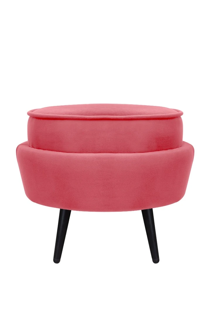 Пуф Pearl Adorn Karmin на черных ножках на заказ в интернет-магазине в Краснодаре