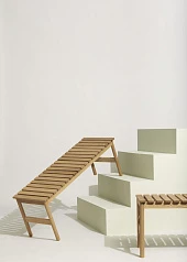 купить БАНКЕТКА ROW HUBSCH 122 СМ, ДУБ, НАТУРАЛЬНЫЙ в Краснодаре