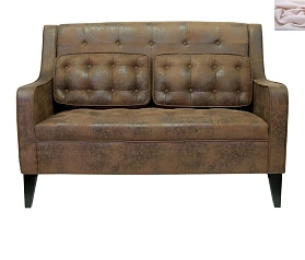 красивый Дизайнерский двухместный диван Hublon розовый на заказ в Краснодаре