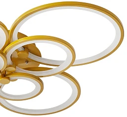 фото Люстра Oris 8 rings gold в интерьере в Краснодаре