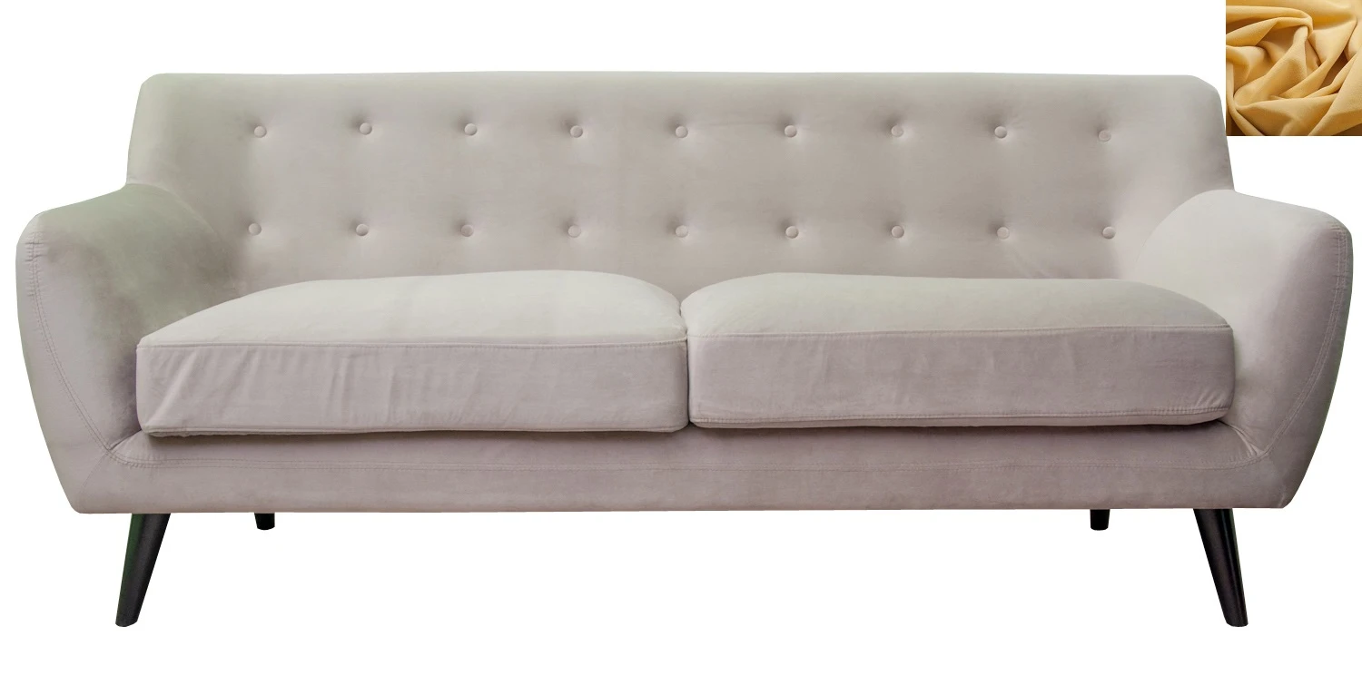 купить Прямой мягкий прямой диван Albert 5 желтый в Краснодаре