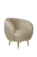 Мягкое кресло Small Benee Taupe в интерьере в Краснодаре