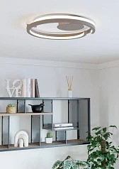 купить 901823 Светодиодный настенно-потолочный светильник с регулировкой цветовой температуры MEZZOMONTE, 40W(LED), 2700-6500K, 3200lm, алюминий, сталь, песо в Краснодаре