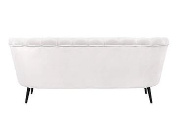 Диван ракушка Pearl Triple Beige на черных ножках в интернет-магазине в Краснодаре