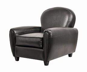 Кожаное кресло черное Flog в интернет-магазине в Краснодаре