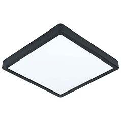 99245 Светодиодный накладной светильник FUEVA 5, 20W (LED), 285х285, H28, 2300lm, 3000K, сталь, черный на заказ в интернет-магазине в Краснодаре