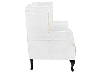 Кожаный дизайнерский диван Royal Sofa White в интерьере в Краснодаре
