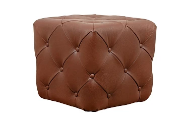 заказать Дизайнерский пуф Amrit Light Brown Leather в Краснодаре