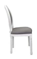 фото Дизайнерский обеденный стул Volker Grey and White в интерьере в Краснодаре