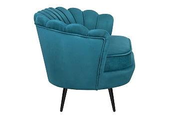 Диван ракушка Pearl Double Marine Velvet на черных ножках в Краснодаре