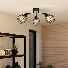 заказать 31531 Люстра TARBES, 3x60W(E27), сталь, черный в интернет-магазине в Краснодаре