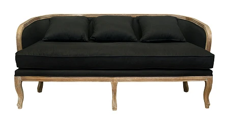 купить красивые Диван ретро Nora черный в Краснодаре