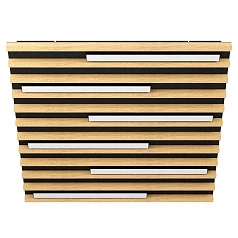 390427 Настенно-потолочный светильник MARREIRA, 6x8,5W(LED), 6300lm, L575, B575, H60, сталь, черн/дерево в Краснодаре