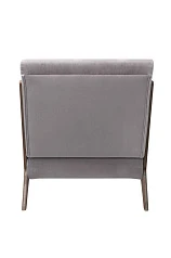 заказать Низкое кресло с деревянными подлокотниками Mody Grey серый в Краснодаре