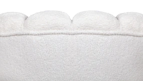 купить красивое Низкое кресло ракушка Pearl цвет белый в интернет-магазине в Краснодаре