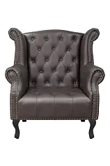 стильное Каминное кожаное кресло Royal Brown V2 в Краснодаре