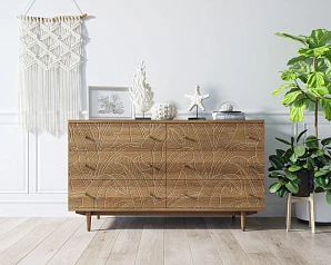 Комод "Boho" 6 ящиков джангл арт BH08 на заказ в Краснодаре