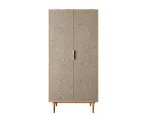 купить стильный Шкаф малый двухстворчатый "Line" R24/beige в Краснодаре