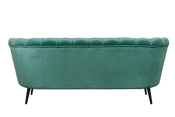 купить Диван ракушка для гостиниц Pearl Triple Green V2 на черных ножках в Краснодаре