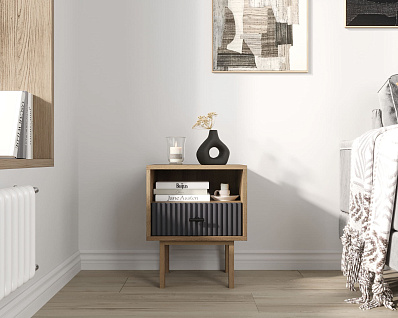 Тумбочка с нижним ящиком "Emerson" арт EM17/7024/L